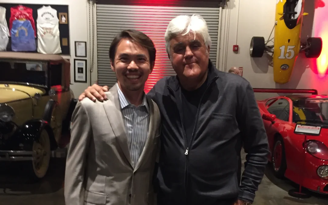 With legendary entertainer, Jay Leno, at a charity event